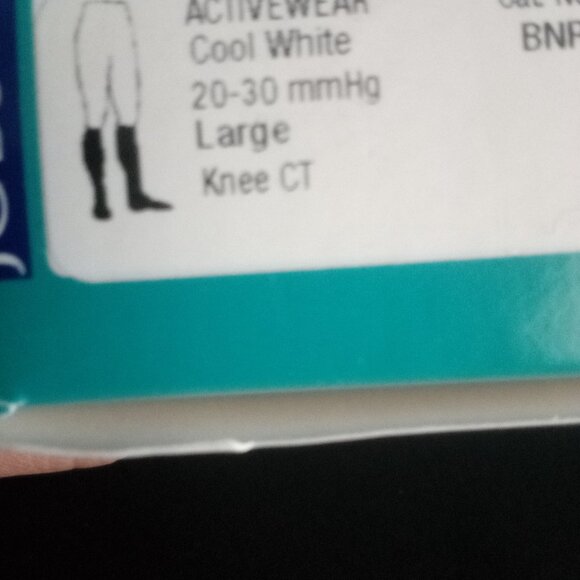 JOBST ACTIVEWEAR COMPRESSION SOCKS 20-30 mmHG BLACK & WHITE - Picture 7 of 7